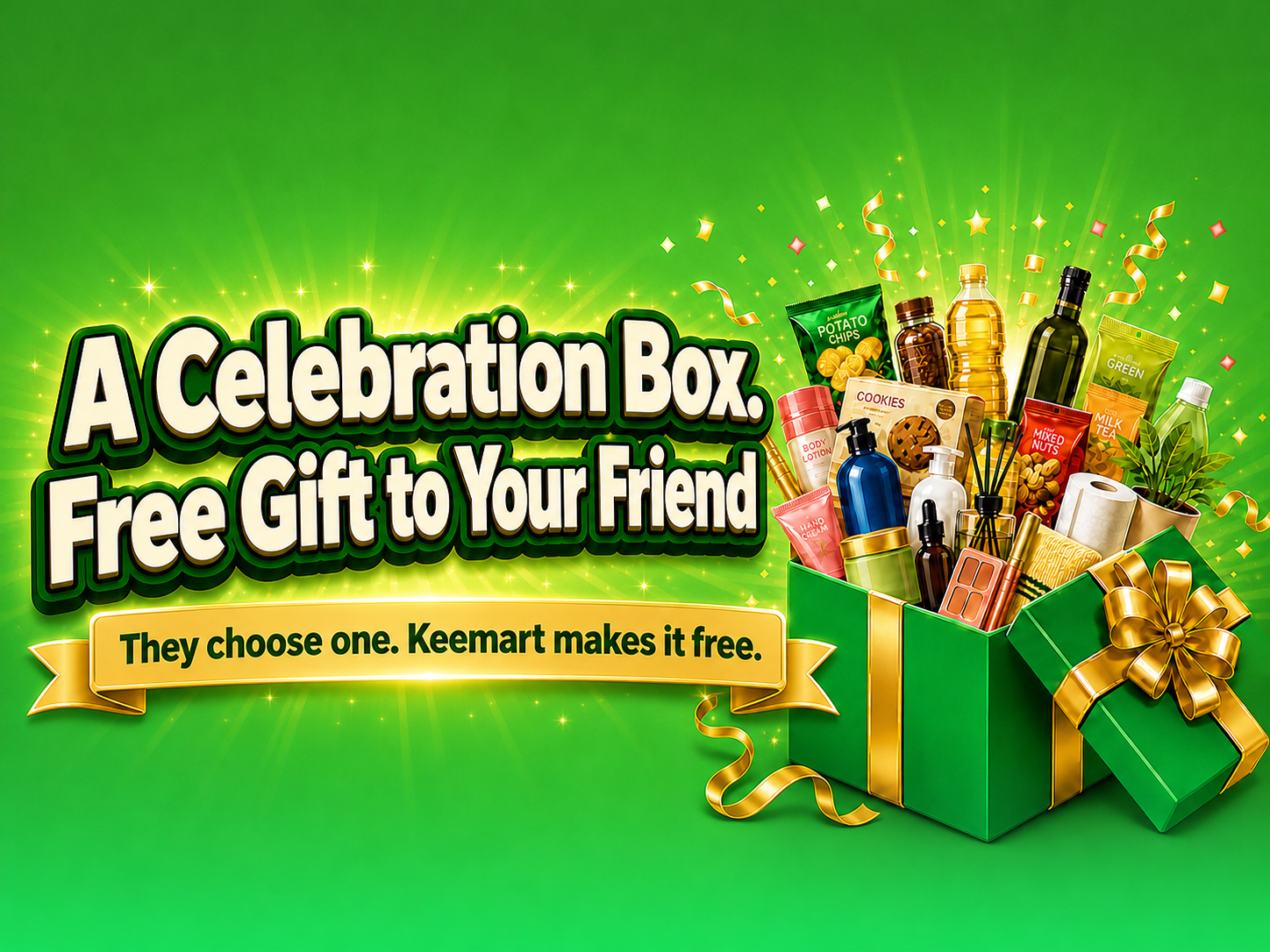 A Celebration Box. Free Gift to Your Friend.